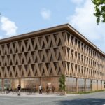 Visualisierung den neuen Bildungszentrum Holz