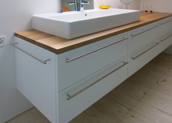 Waschtsichunterbau Abdeckung Eiche massiv