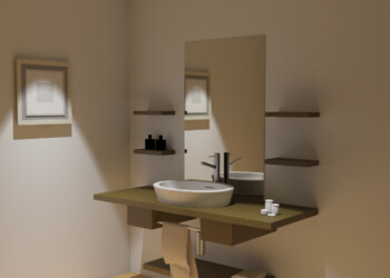 Waschtisch Visualisierung Baer Schreinerei