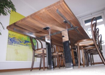 Tischverlängerung Ansicht von unten Tischverlängerung Ansicht von unten